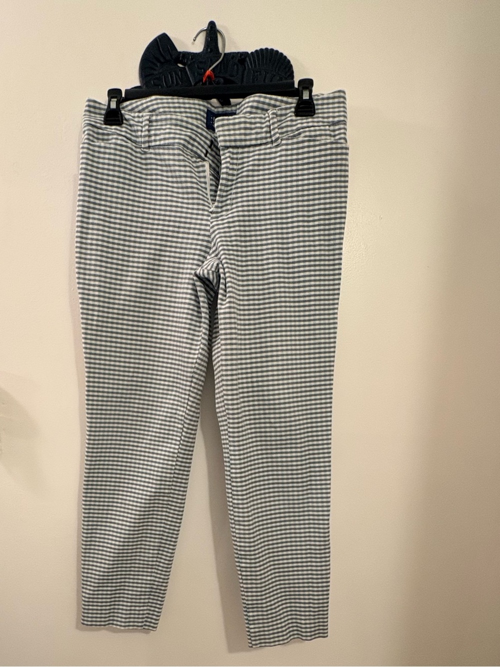 Old Navy Blue & White Gingham Pants